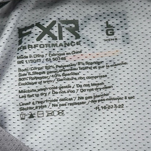 FXR Derby Air UPF Long Sleeve Shirt pro fish Performance microbial top sz lg - Picture 6 of 8